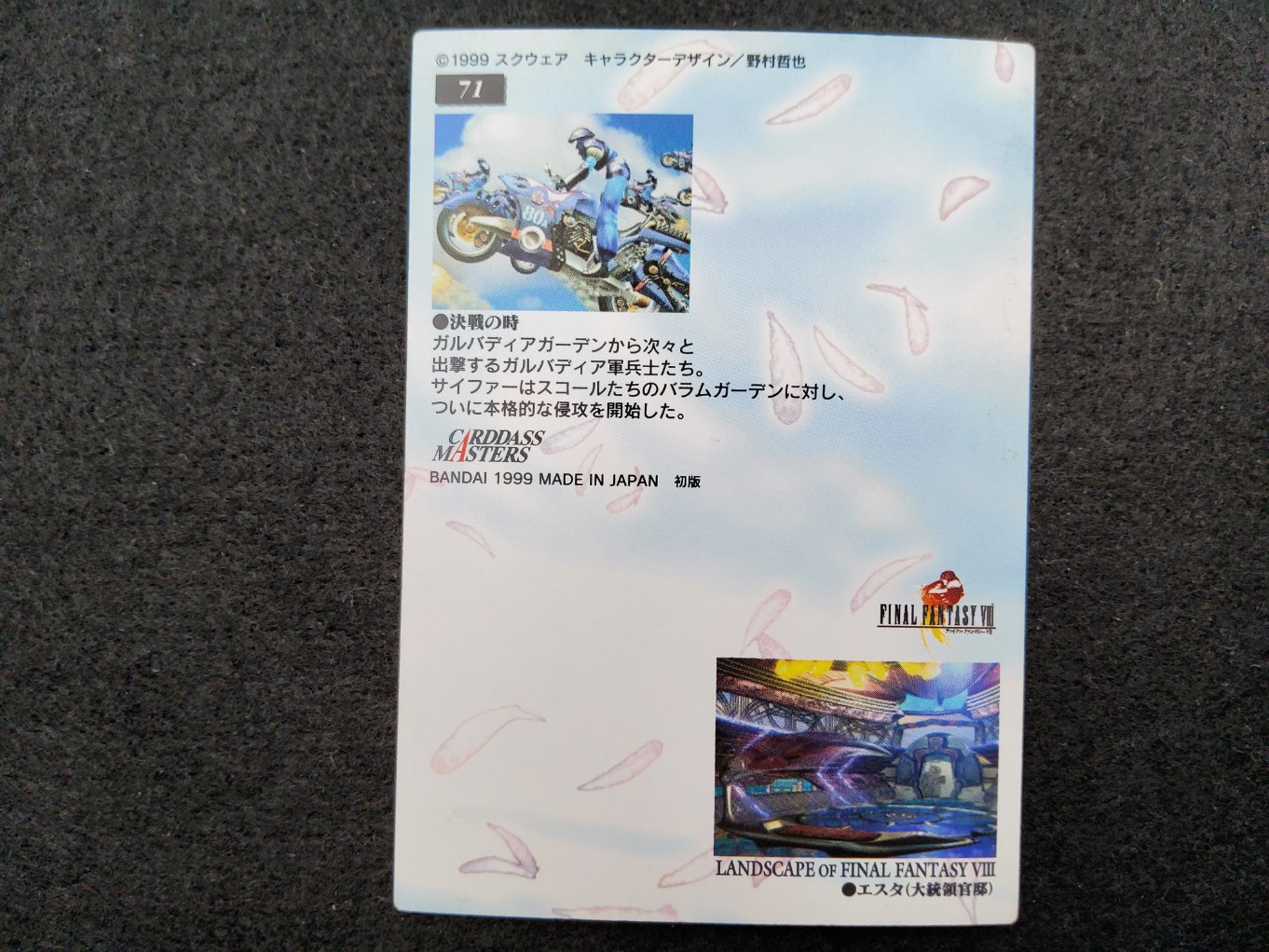 FF VIII Carddass Masters Perfect Visuals C-71 00002