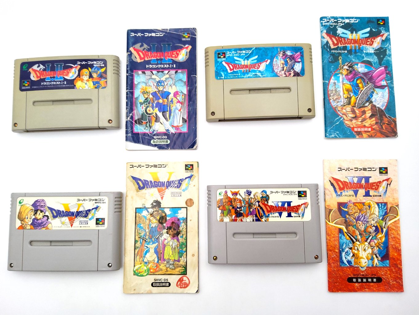 Lot Dragon Quest Super Famicom + Notice B00001