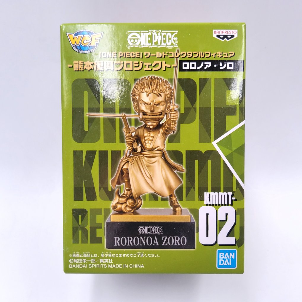 Figurine WCF One Piece World Collectable Figure - Kumamoto Reconstruction Project 02 - Roronoa Zoro Neuf 00001