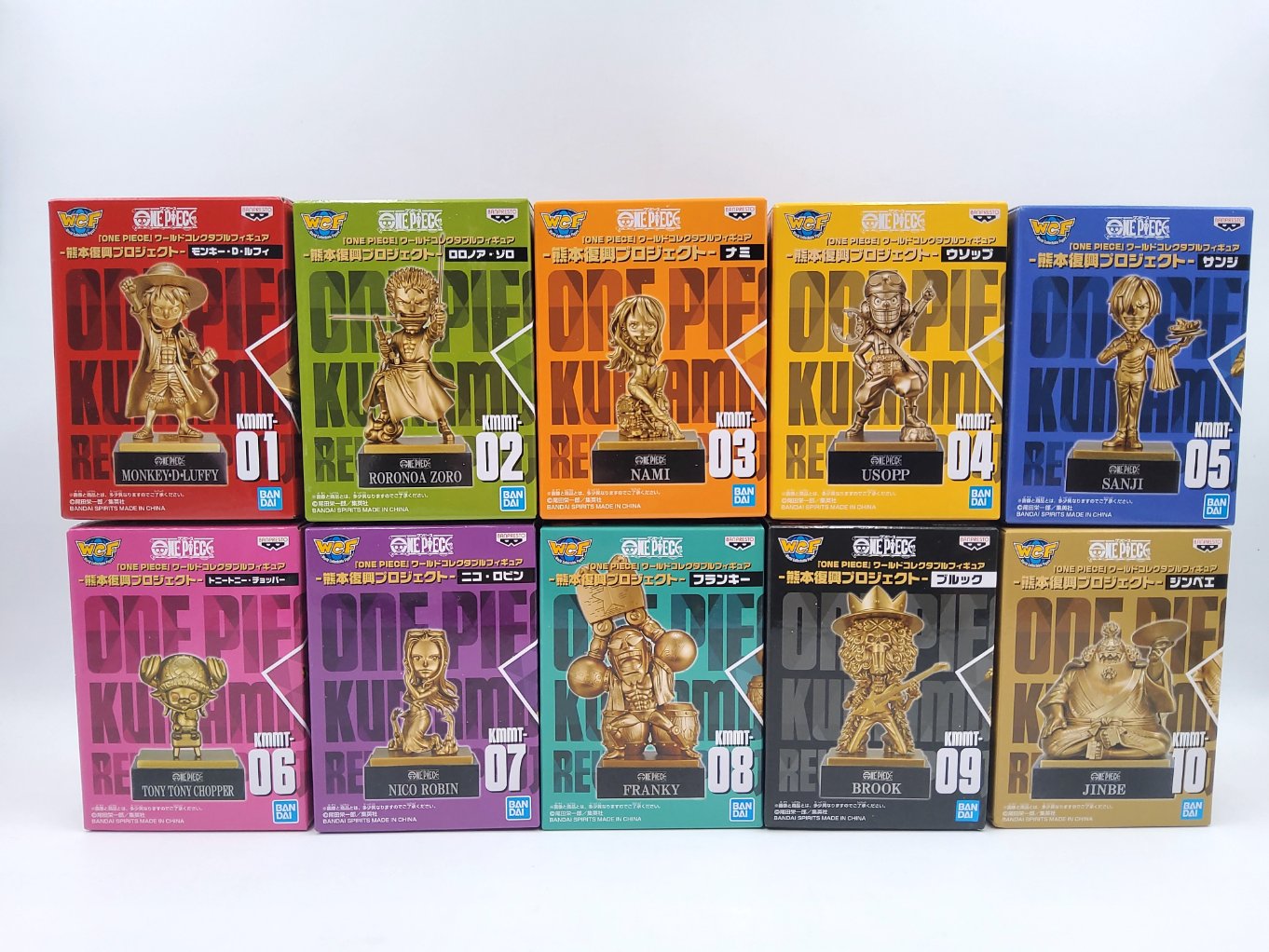 Figurine WCF One Piece World Collectable Figure - Kumamoto Reconstruction Project - Complete Set Neuf