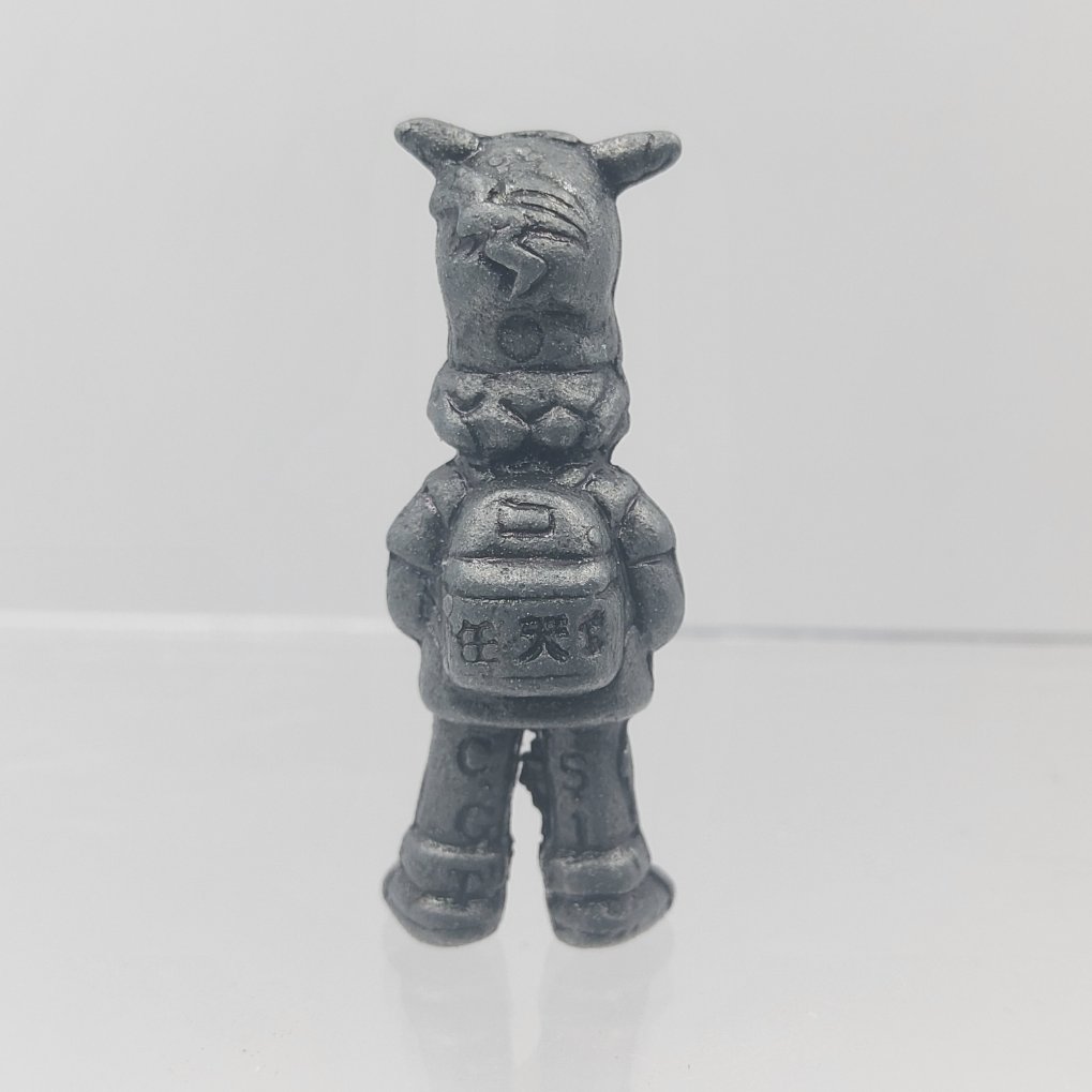 Pokemon Anime Version Metal Collection Figure - Ash Ketchum & Pikachu Gunmetal Color 00003