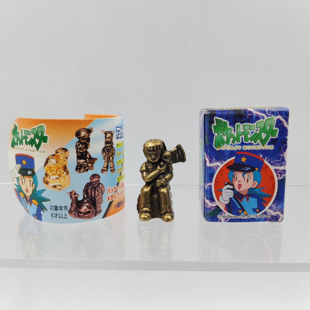 Pokemon Anime Version Metal Collection Figure - Brock & Zubat Brass Color 00001