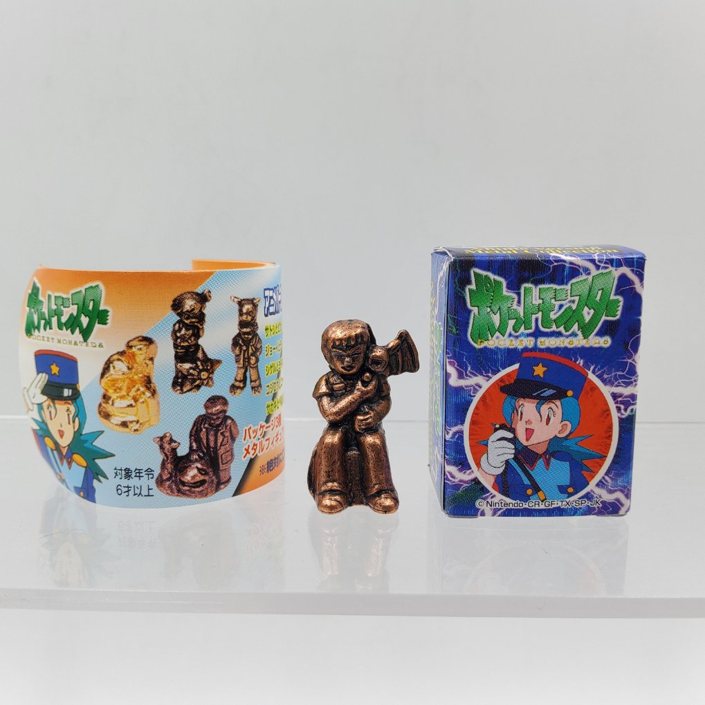 Pokemon Anime Version Metal Collection Figure - Brock & Zubat Copper Color 00001
