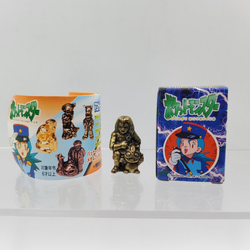 Pokemon Anime Version Metal Collection Figure - James & Meowth Brass Color 00001