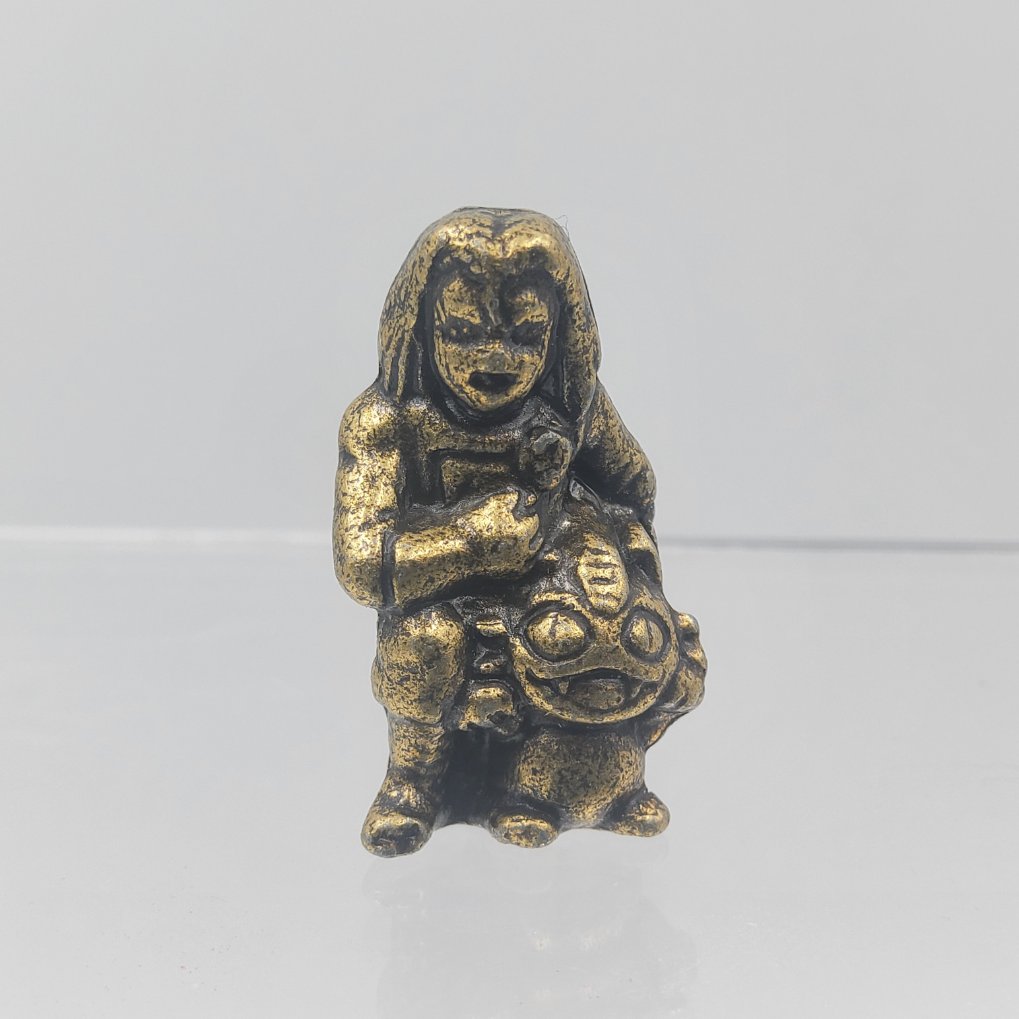 Pokemon Anime Version Metal Collection Figure - James & Meowth Brass Color 00002