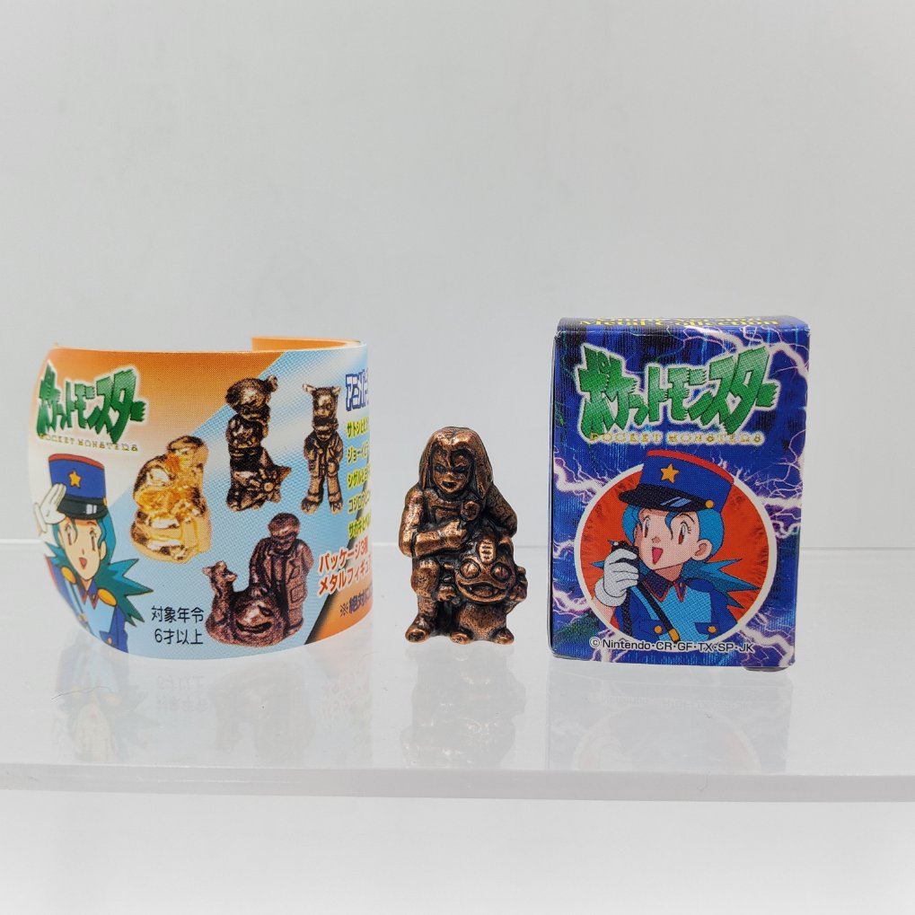 Pokemon Anime Version Metal Collection Figure - James & Meowth Copper Color 00001