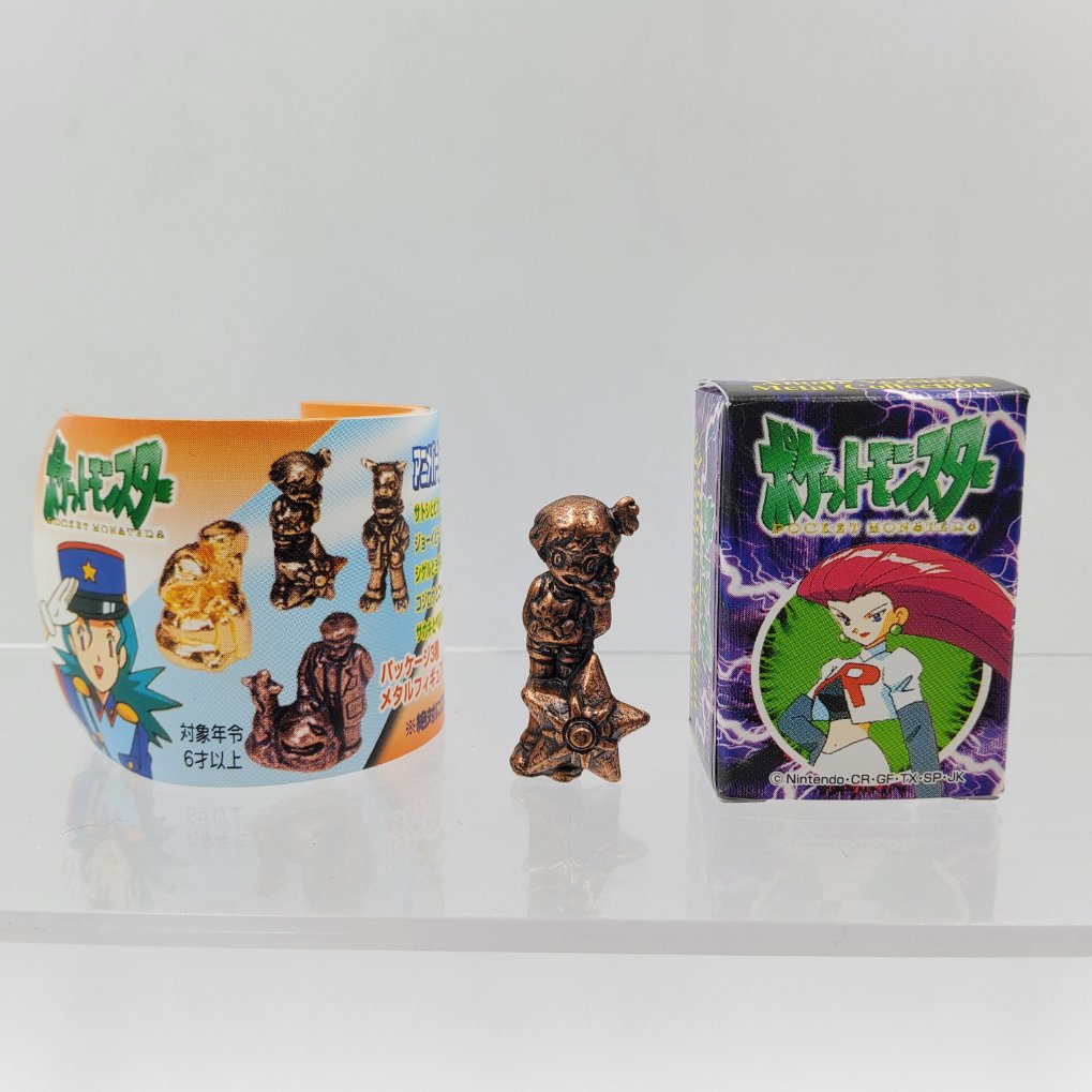 Pokemon Anime Version Metal Collection Figure - Misty & Togepi & Staryu Brass Color 00001