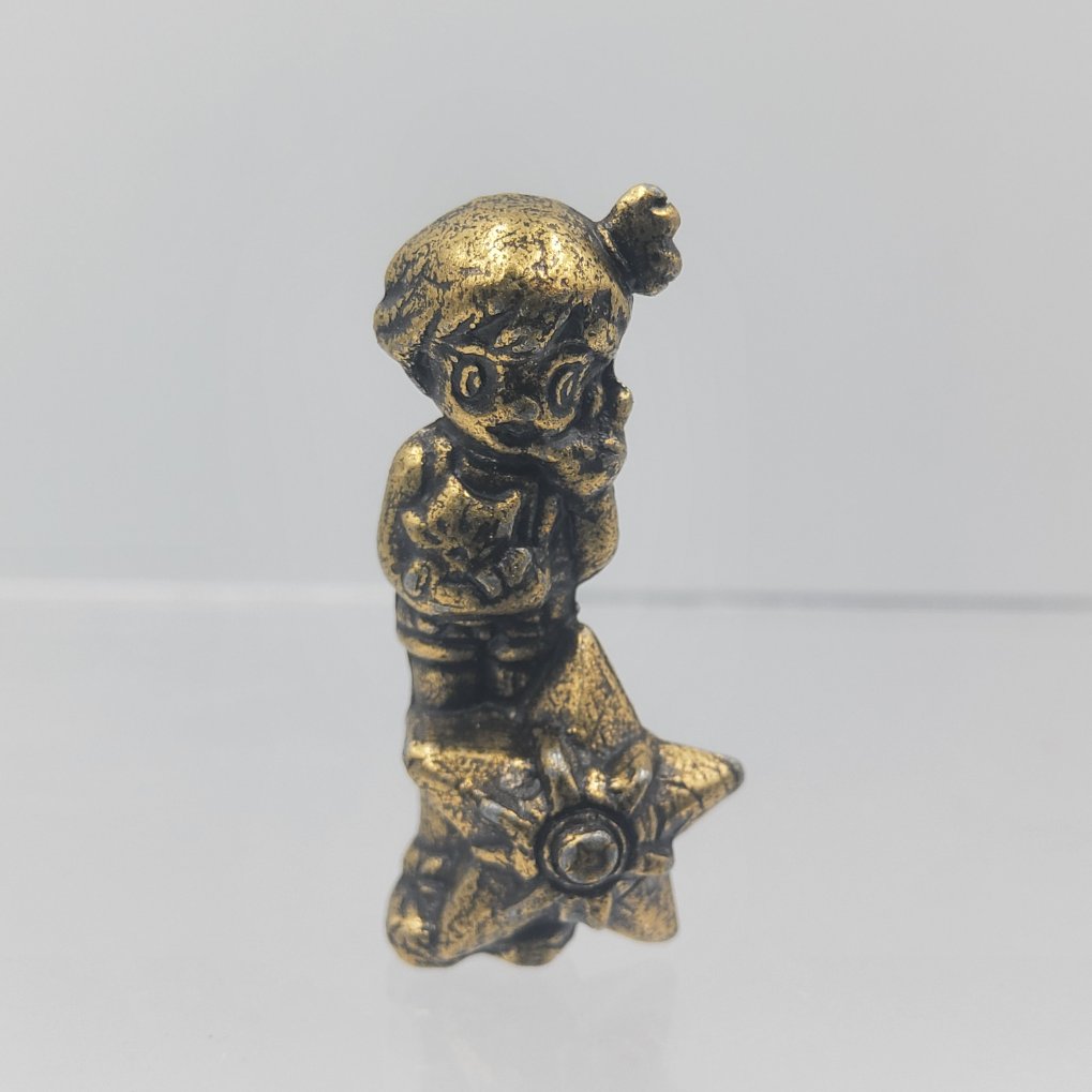 Pokemon Anime Version Metal Collection Figure - Misty & Togepi & Staryu Brass Color 00002