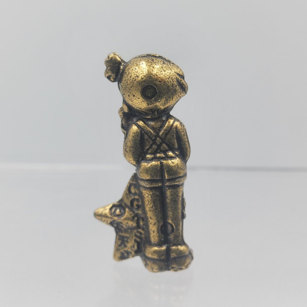 Pokemon Anime Version Metal Collection Figure - Misty & Togepi & Staryu Brass Color 00003