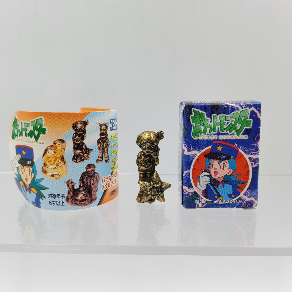 Pokemon Anime Version Metal Collection Figure - Misty & Togepi & Staryu Copper Color 00001