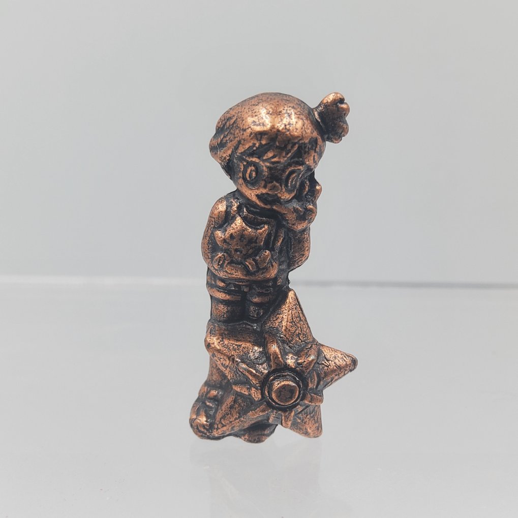 Pokemon Anime Version Metal Collection Figure - Misty & Togepi & Staryu Copper Color 00002