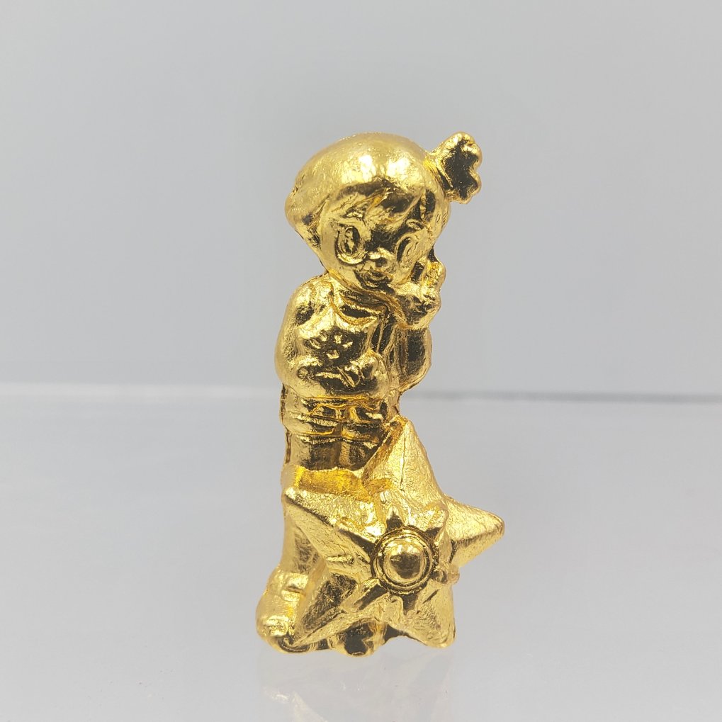 Pokemon Anime Version Metal Collection Figure - Misty & Togepi & Staryu Gold Color 00002