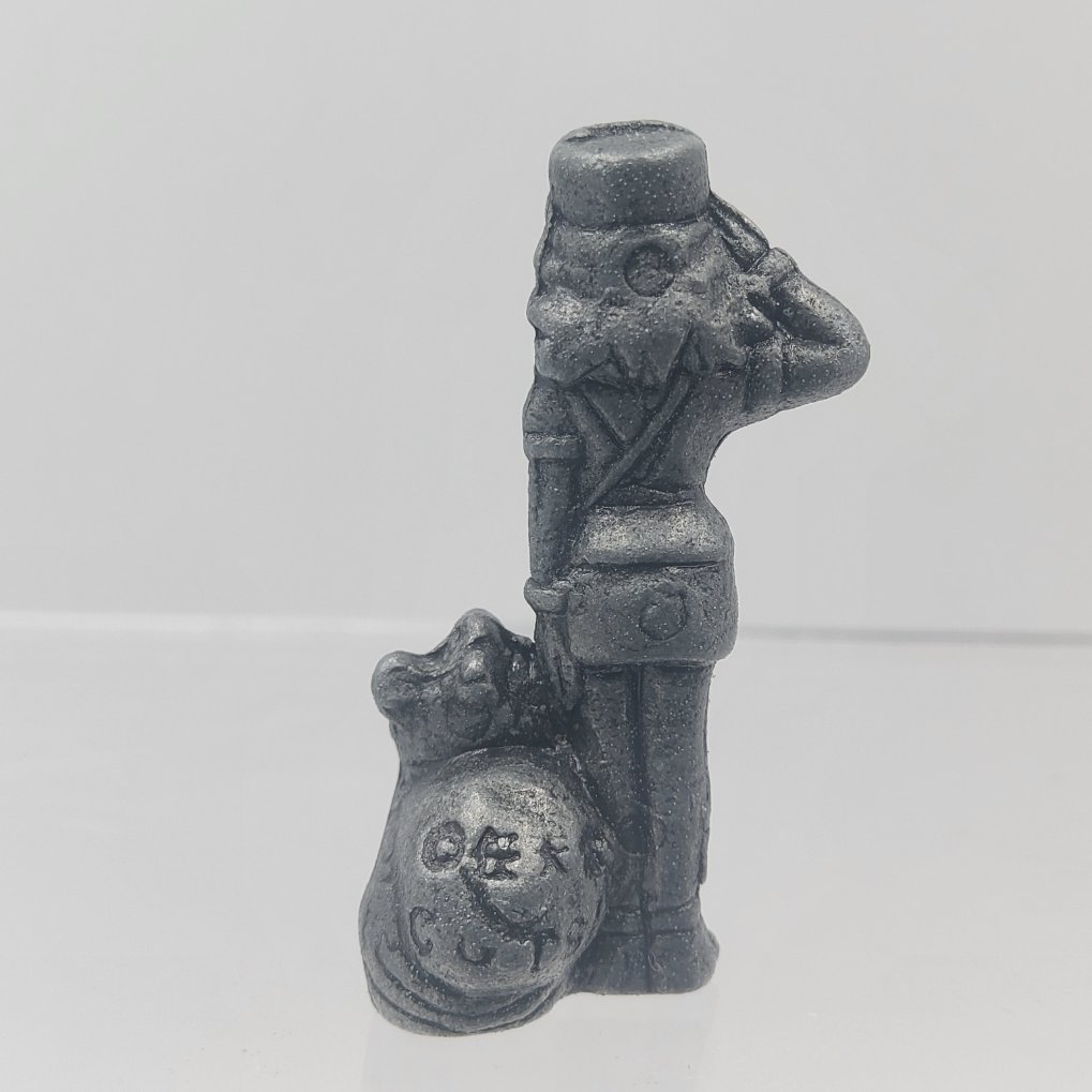 Pokemon Anime Version Metal Collection Figure - Officer Jenny & Growlithe Gunmetal Color 00003