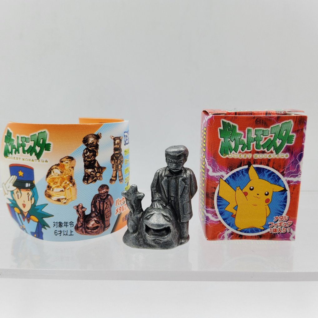 Pokemon Anime Version Metal Collection Figure - Professor Oak & Muk Gunmetal Color 00001