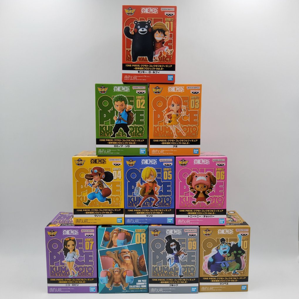 WCF One Piece World Collectable Figure - Kumamoto Reconstruction Project Vol.2 - Complete Set Neuf