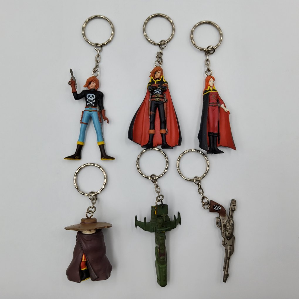 Space Pirate Captain Harlock Keychain Figure - Complete TB00001