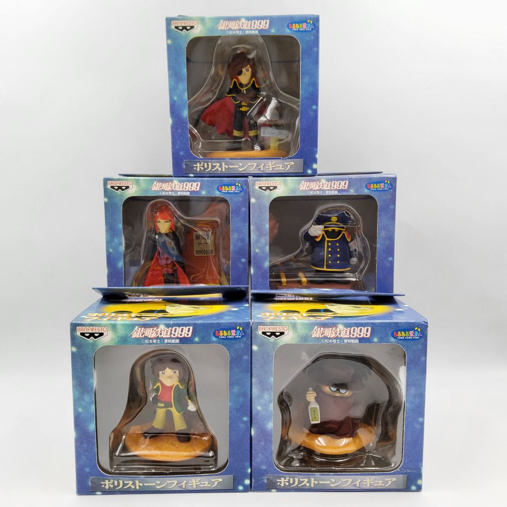 5 Galaxy Express 999 Polystone Figures Neuf 00001